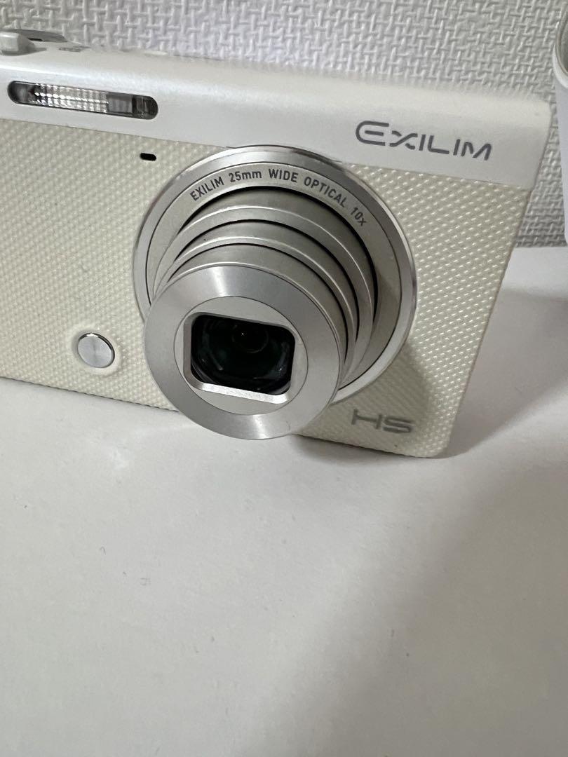 【美品】CASIO EXILIM EX-ZR50ホワイト デジタルカメラ
