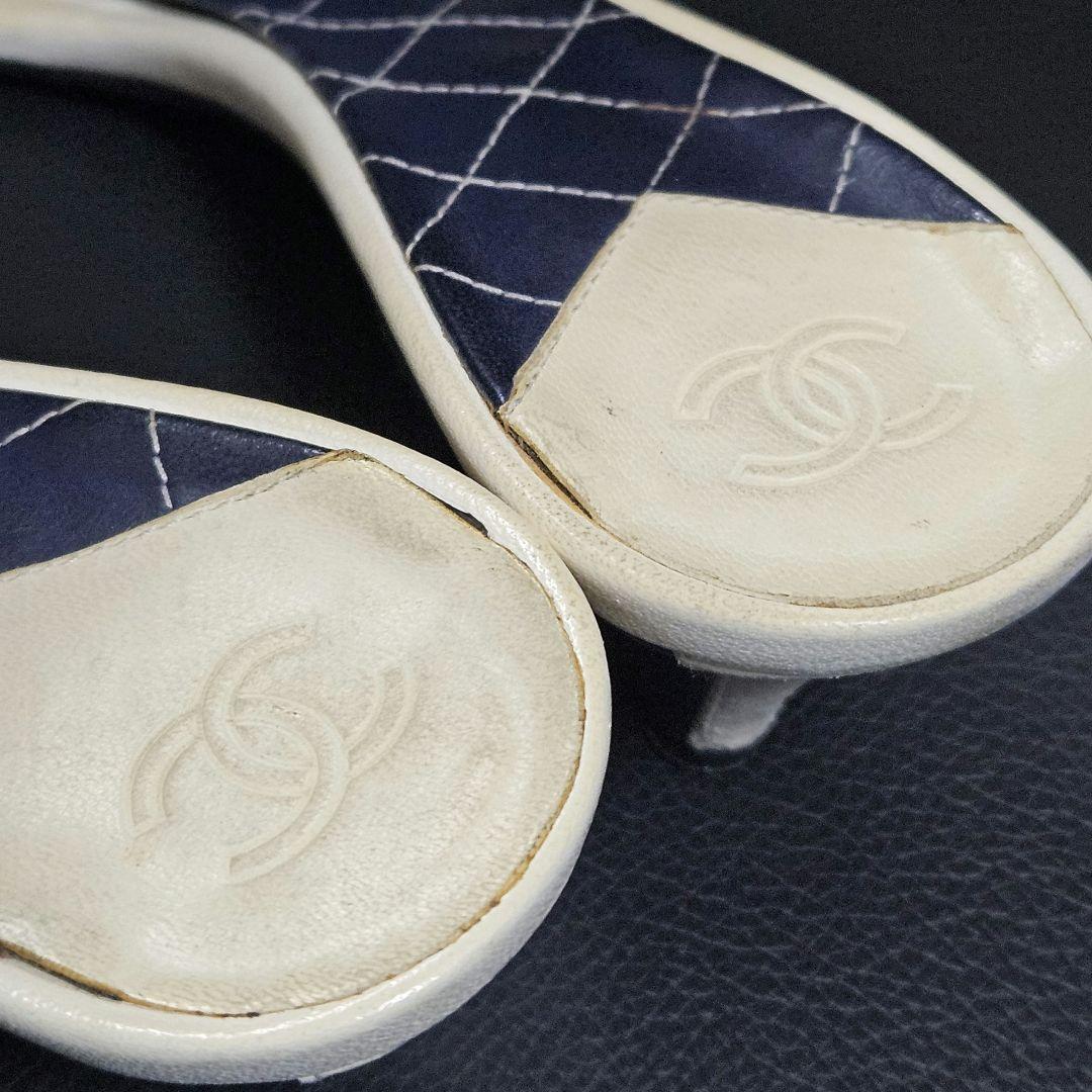 【中古】CHANEL シャネル ミュールサンダル サイズ23.5
