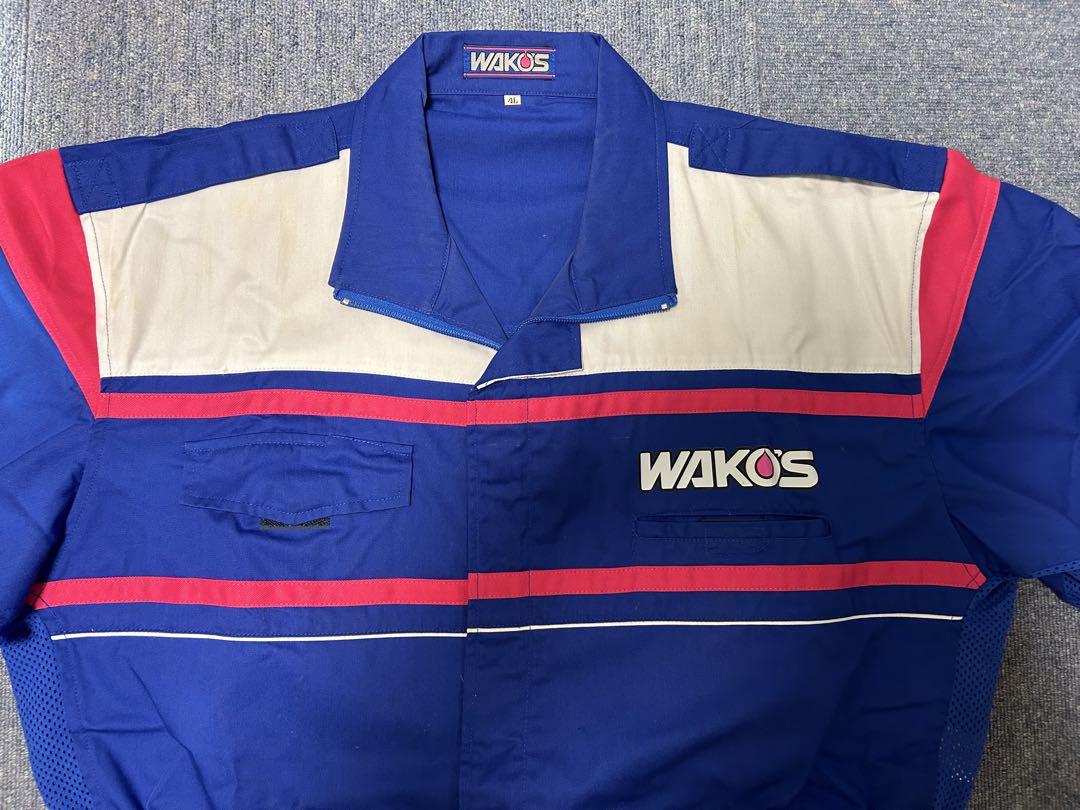 WAKOSつなぎ2着【中古】+ワコーズTシャツ2枚セット【新品】ホワイト&ブルー