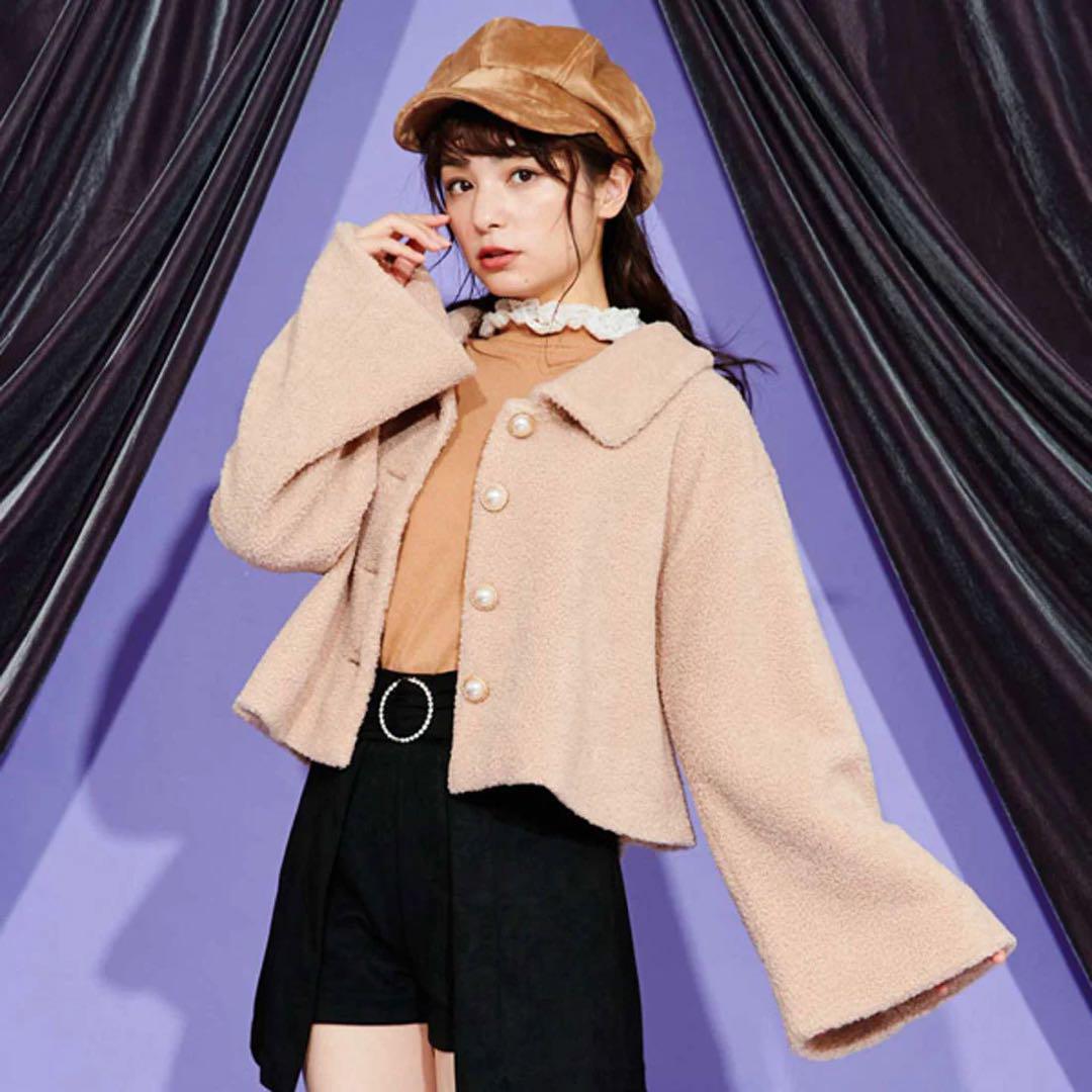 TITTY&CO. フラットカラーショートコート