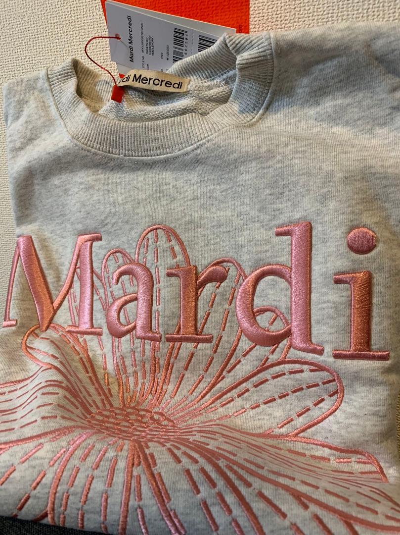 マルディメクルディ mardi mercredi 刺繍スウェット 新品 大人気