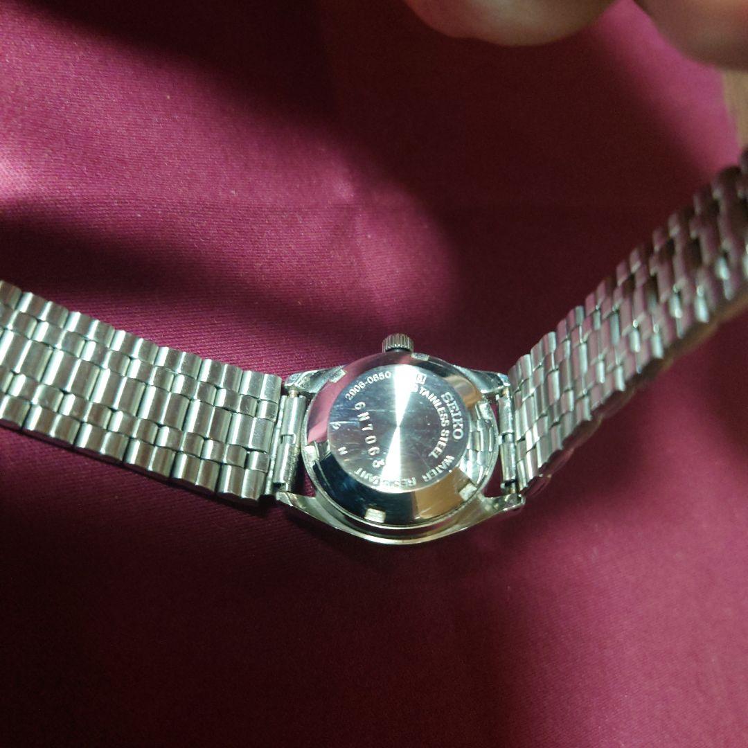 1976年11月製造品SEIKO5レディース自動巻きシルバー文字盤