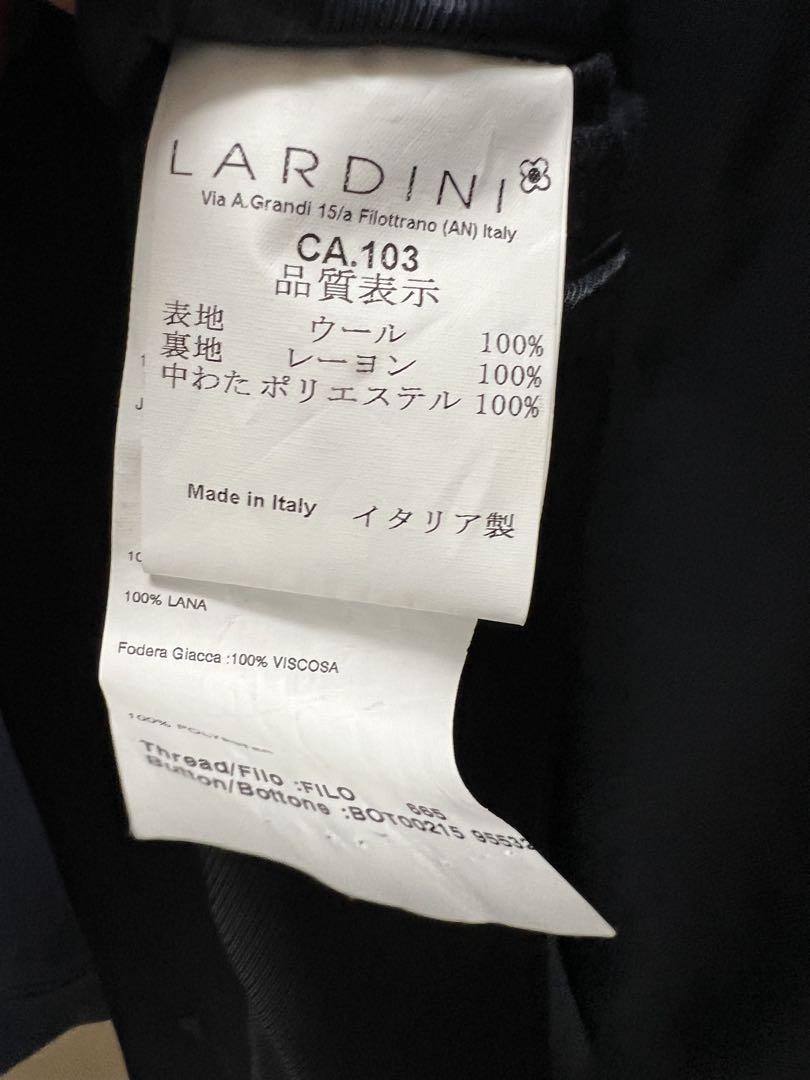 LARDINI コート　ネイビー　Lサイズ