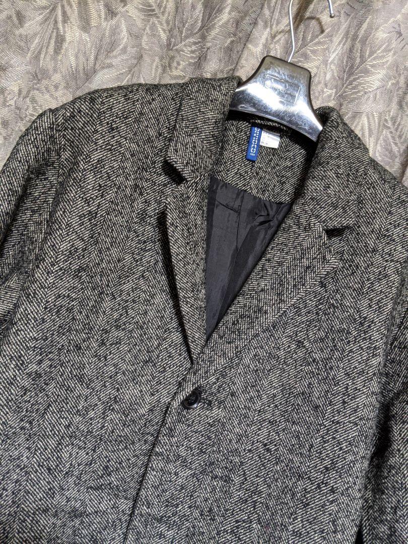 H&Mヘリンボーン柄チェスターコート iH0VW-m89934707057 定番得価