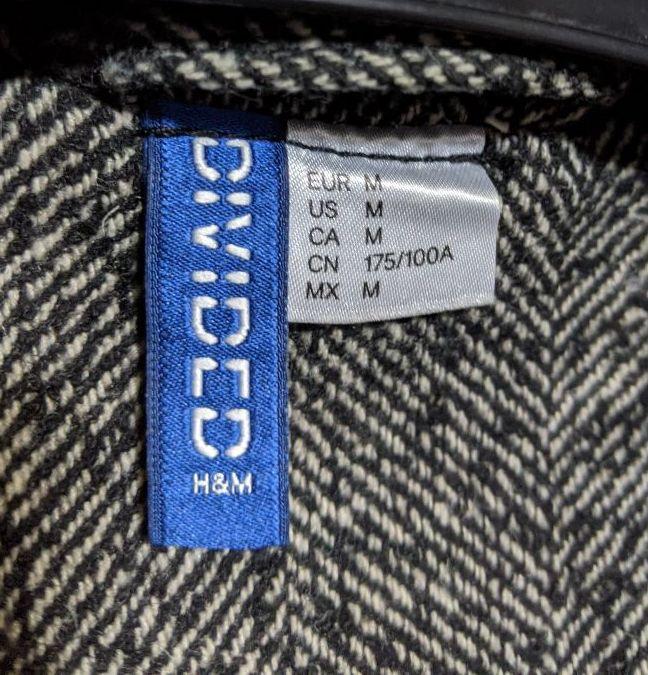 H&Mヘリンボーン柄チェスターコート iH0VW-m89934707057 定番得価