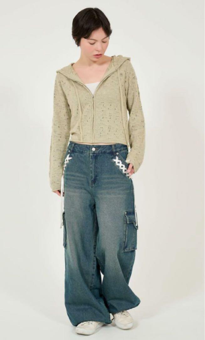 TINA:JOJUN ニットフーディー　(Beige)