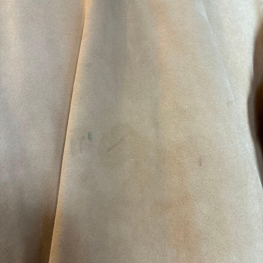 SKOOKUMベージュ スエード ジップアップジャケット SKOOKUMベージュ スエード ジップアップジャケット