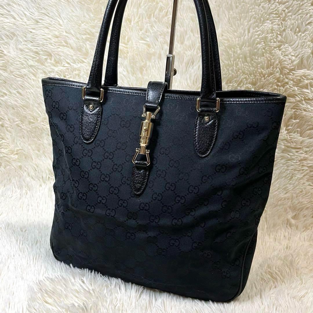 GUCCI グッチ ジャッキー ゴールド金具 GGキャンバス トート