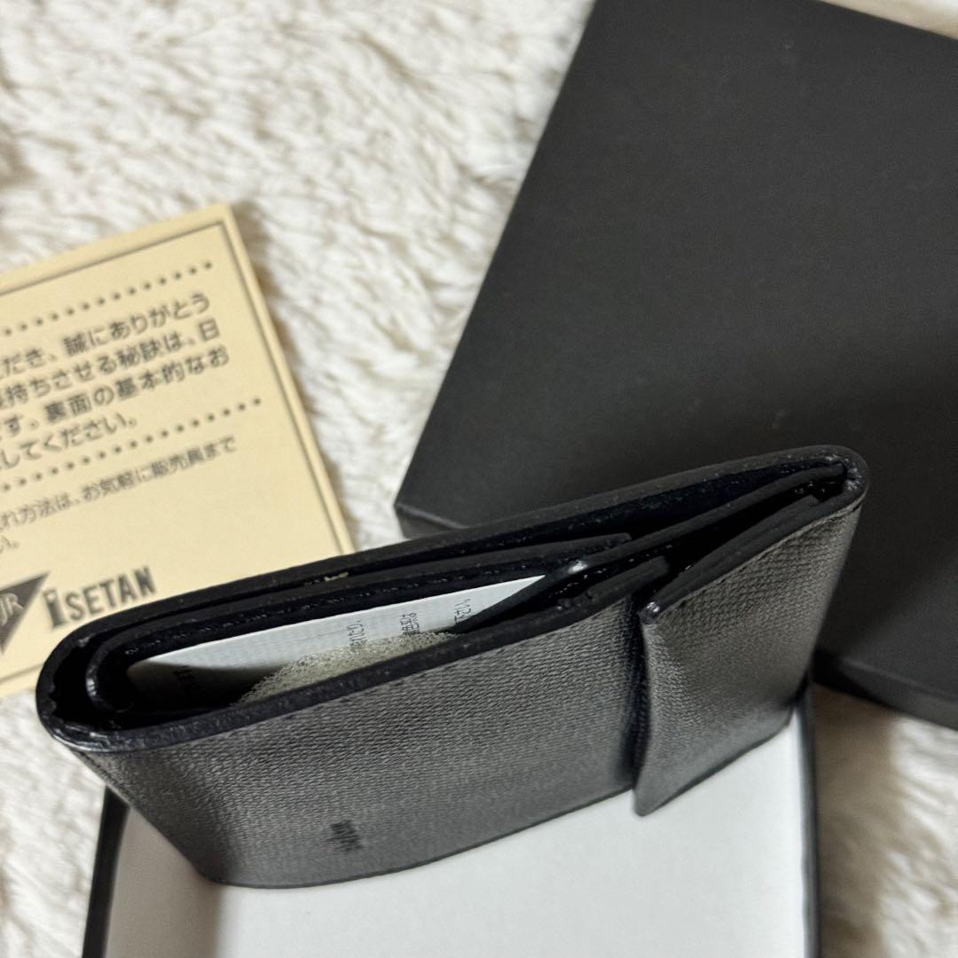 新品未使用✨　abrAsus アブラサス　薄い財布　A1101 ブラック　レザー