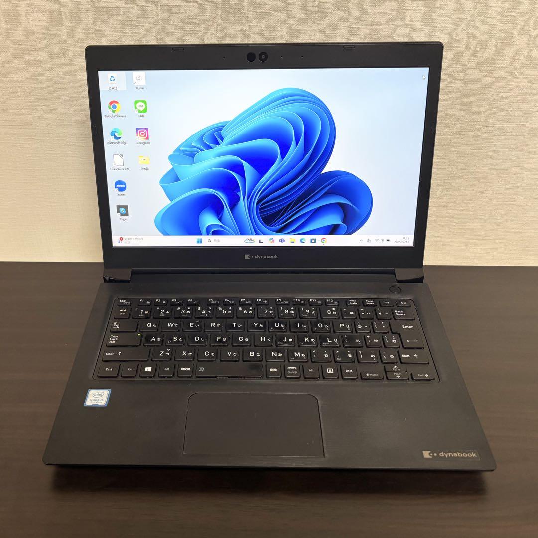 東芝 ノートPC Windows11 オフィス i5 第8世代 SSD 小型軽量