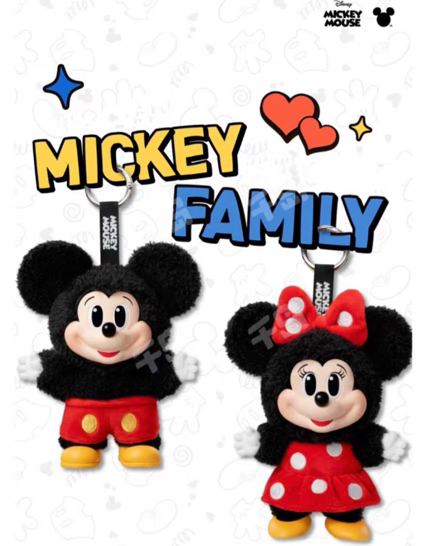 POPMART Disney ミッキー&ミニー 2つ キーホルダー POPMART Disney ミッキー&ミニー 2体セット キーホルダー