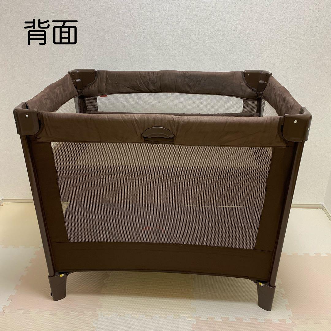 【完備品】Aprica アップリカ ベビーベッド ココネルエアープラス　ブラウン