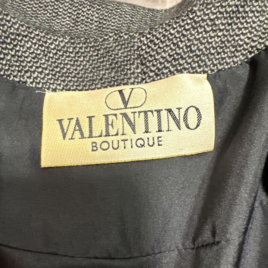 VALENTINO ノーカラージャケット グレー - メルカリ