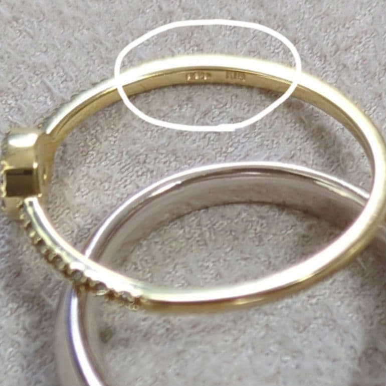 ココシュニックK18YGダイヤモンドリング ココシュニックK18YGダイヤモンドリング