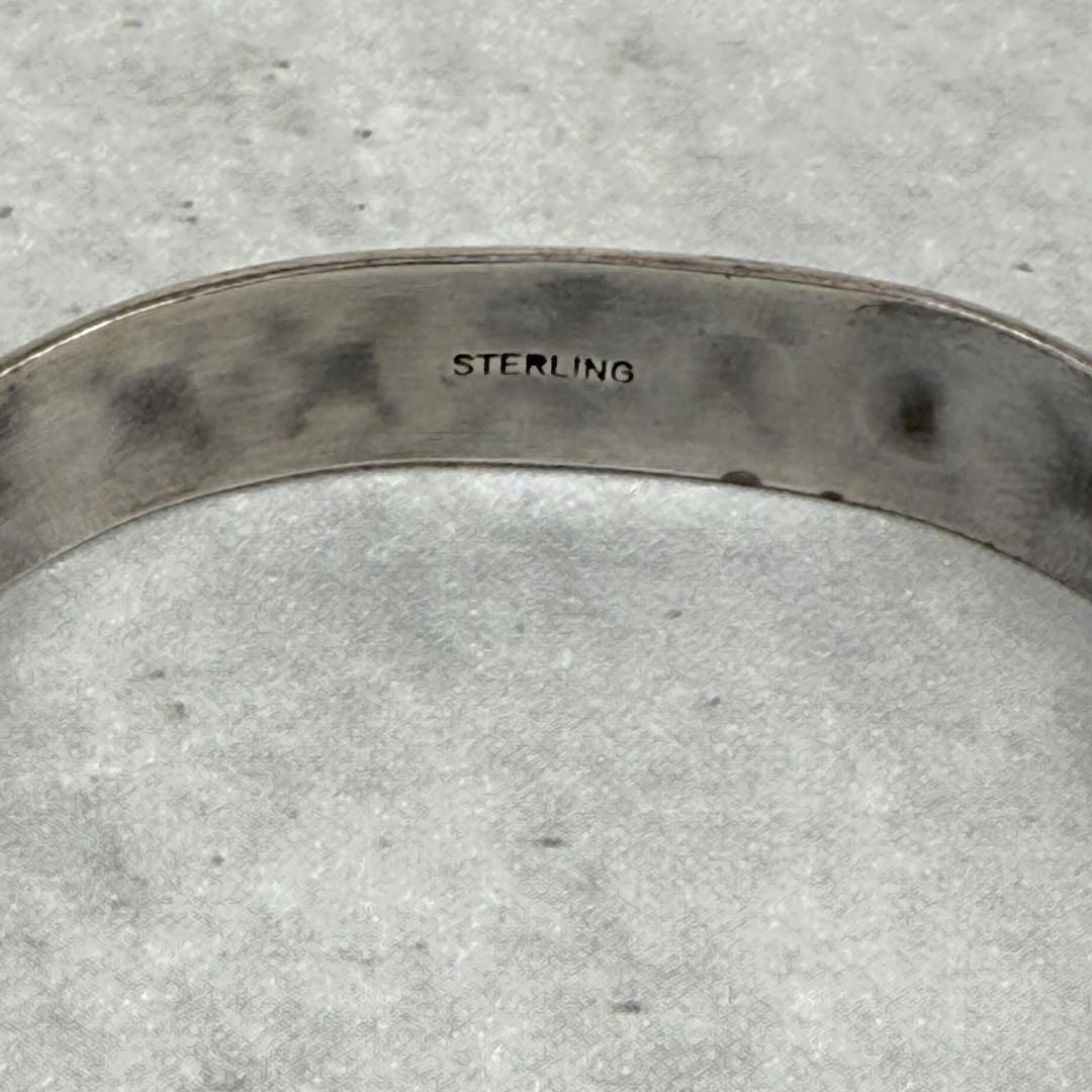 Indian Jewelry 7連ターコイズシルバーバングル sterling
