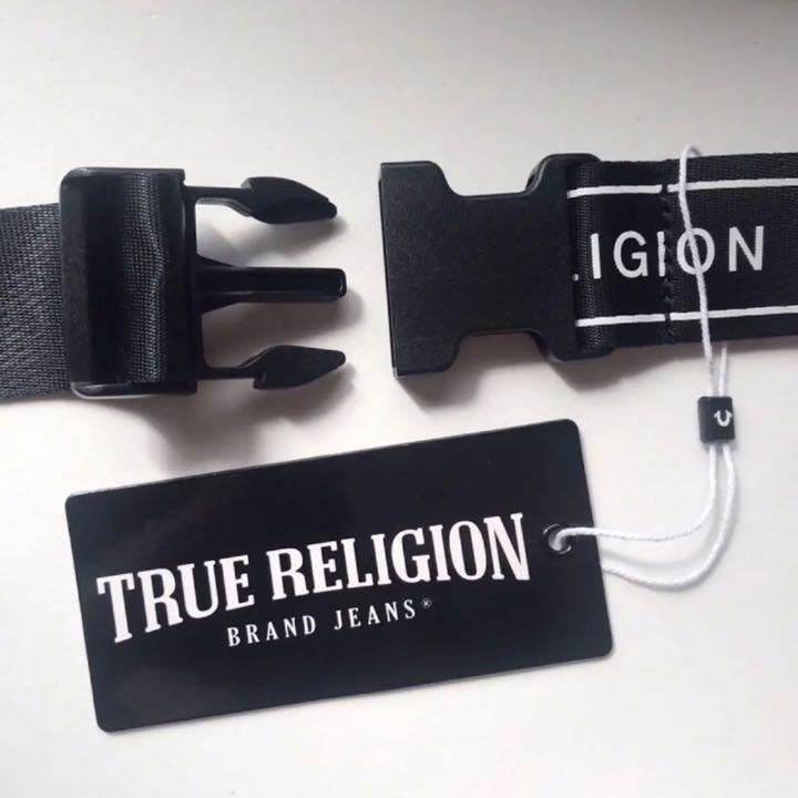 送料関税込み☆ TRUE RELIGION ロゴ ボディバッグ レア【新品】トゥルーレリジョン USA ボディ バッグ 黒