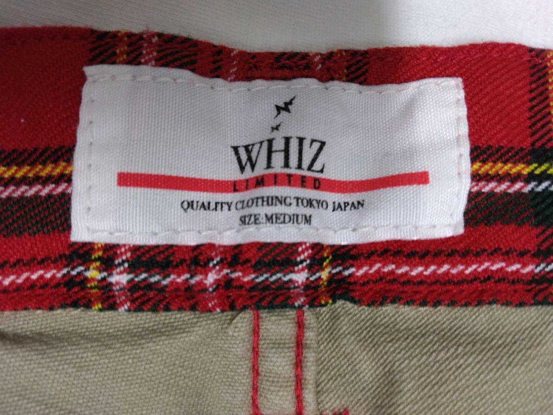 whiz limited バック赤系タータンチェック 9分丈パンツ ベージュ M