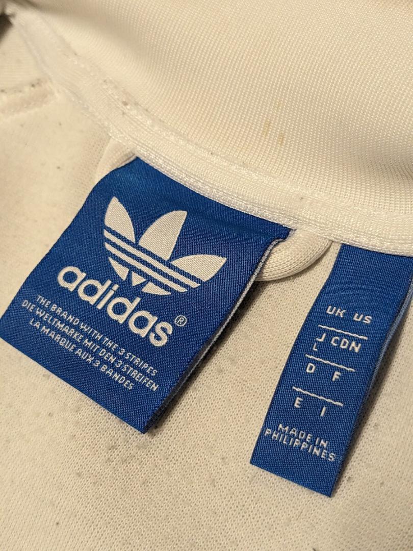 adidas アディダス トラックジャケット ジャージ L 白 0327