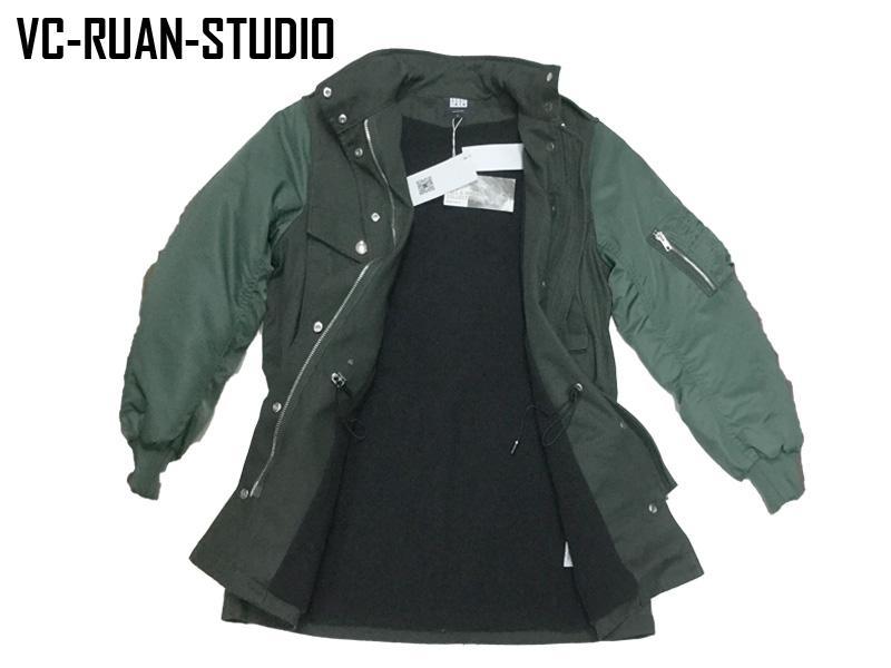 ミリタリ ジャケ 新品 VC RUAN STUDIO ジップ　フライット送料無料