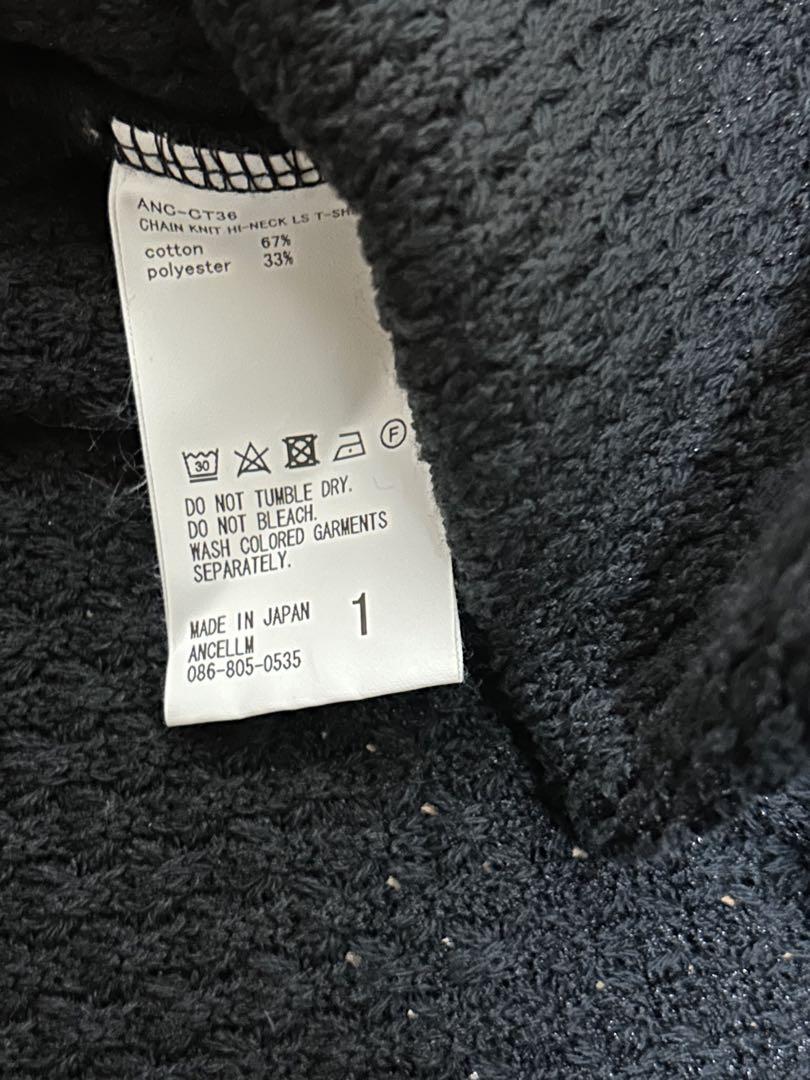 トップス 24ss KNIT HI-NECK LS T-SHIRT(BLACK)
