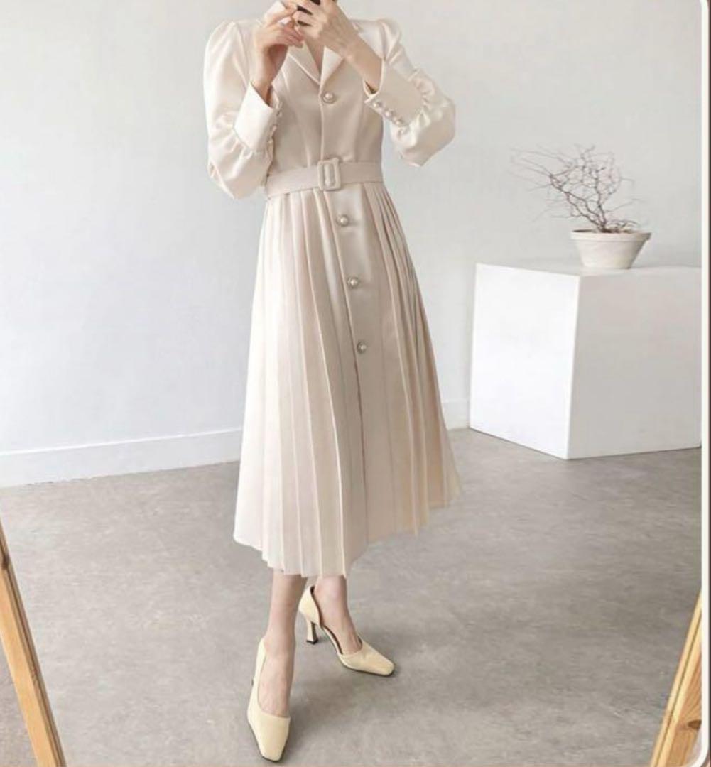 ZARA ミニ丈プリーツニットワンピース