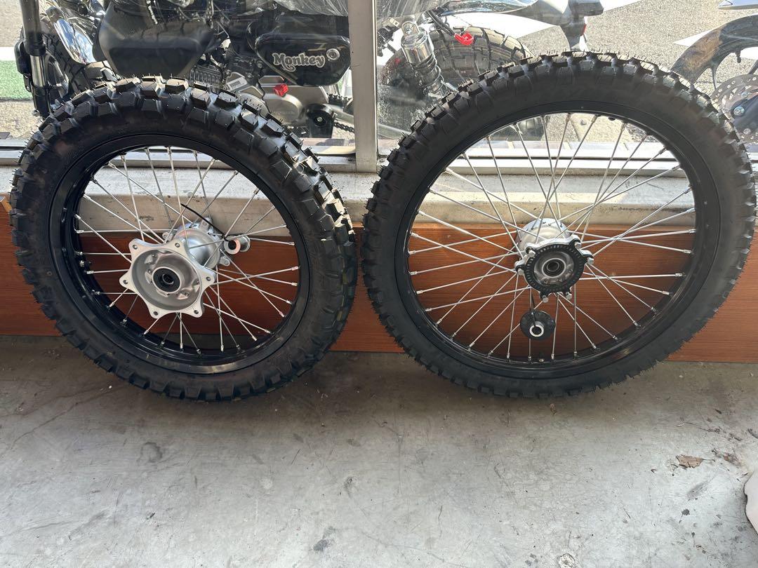ホンダ　CRF250L　MD47　純正タイヤ ホンダcrf250l MD47〜新車外し前後純正ホイールタイヤセット新品