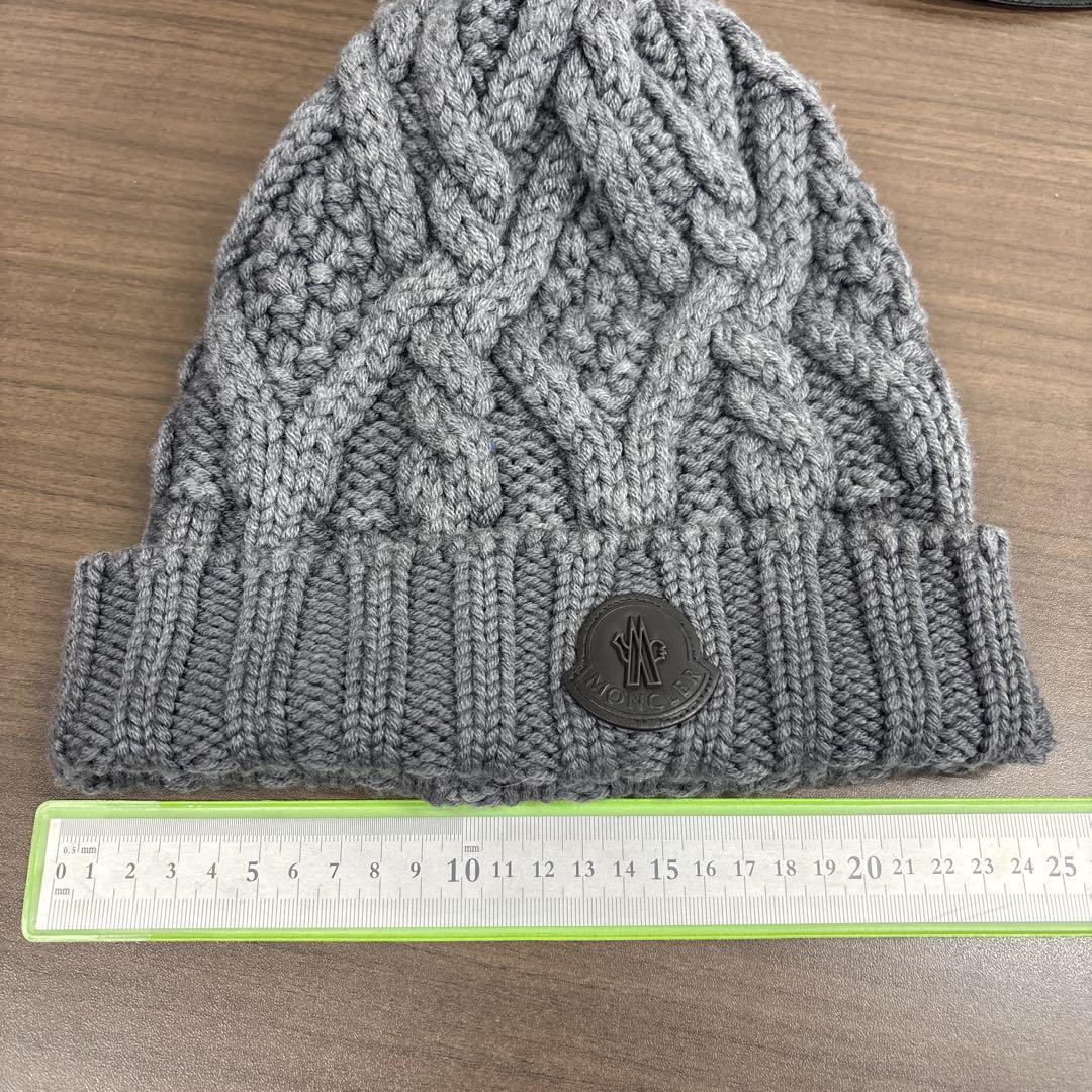 美品MONCLER モンクレール ニット帽 ニットキャップ