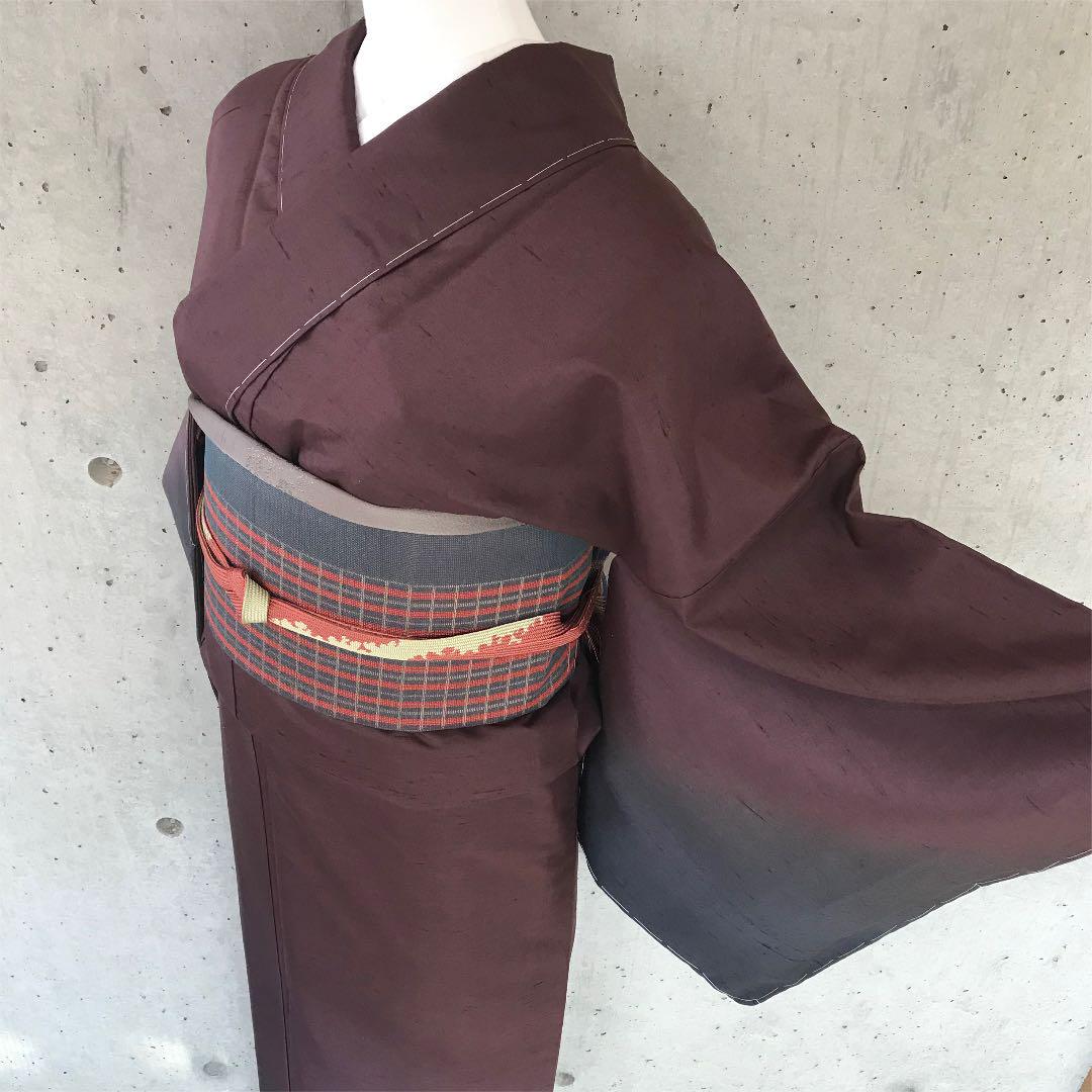爆買い100%新品 上質な紬の訪問着 暈し絵羽 袷 大きめサイズ sz5pc-m89965942561 得価最新品