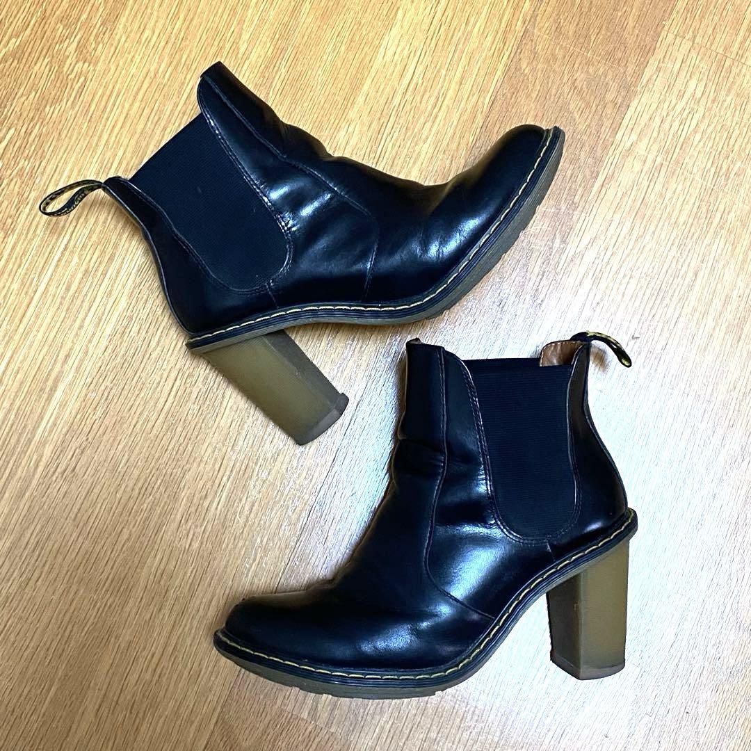 Dr.Martens レディース ヒールブーツ UK4 ブラック／サイドゴア