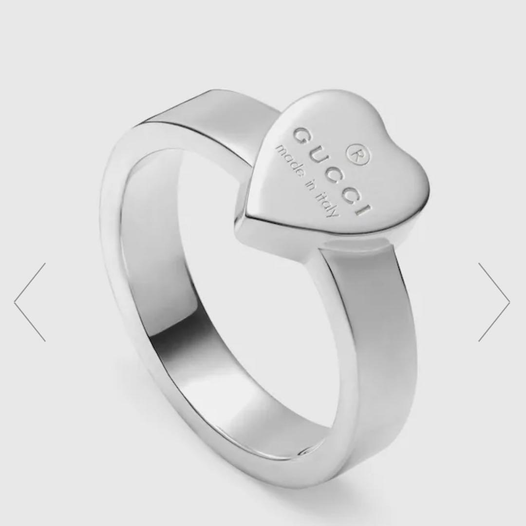 【最終値下げ】 GUCCI トレードマーク ハート 付き リング