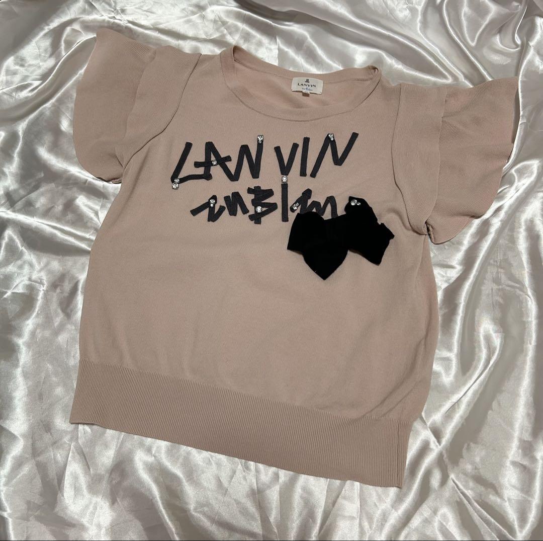 ランバンオンブルー LANVIN en Bleu ニット カットソー 半袖