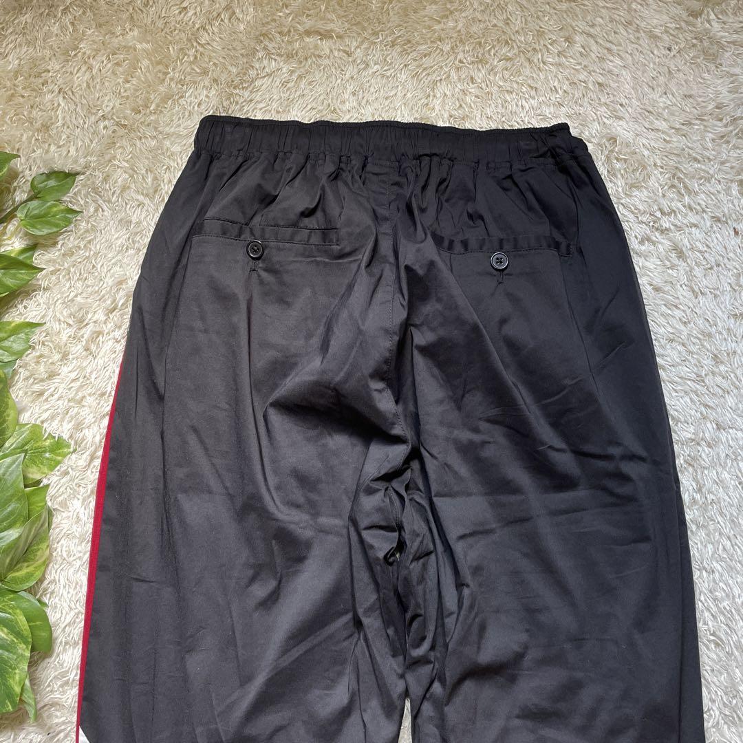 glamb パンツ ブラック　ホワイト　レッド　シャカパン　ラインパンツ　2