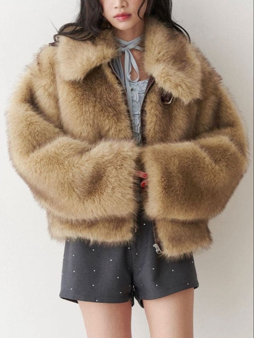 jouetie ベルトミドルファーコート アウターM・jouetie