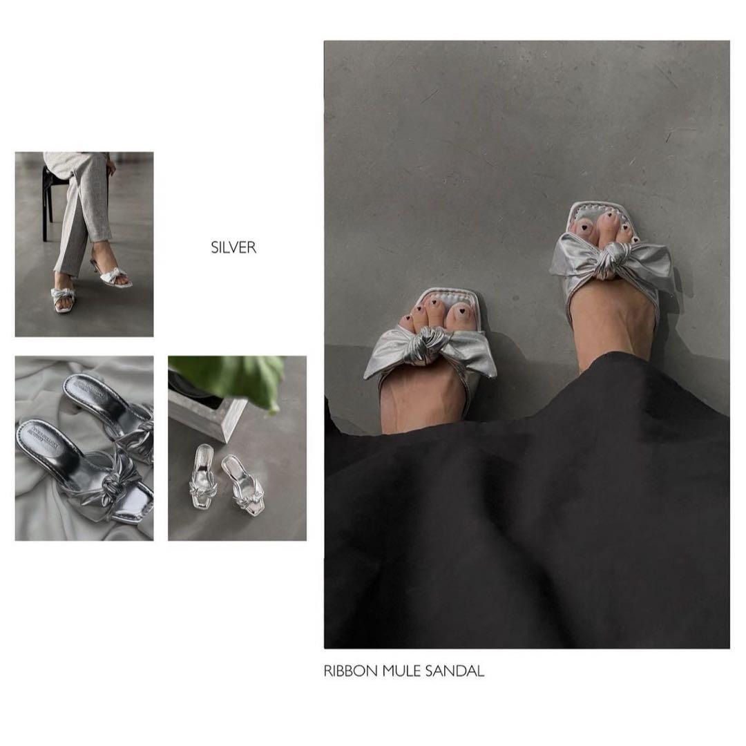 room306 ribbon mule sandal ルームサンマルロク