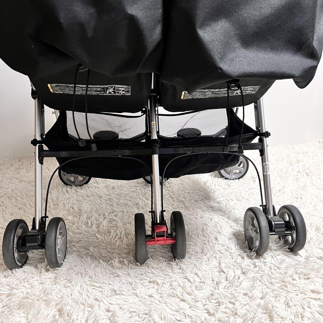 【極美品】combi ツインスピン GC 2人乗り ベビーカー 双子用