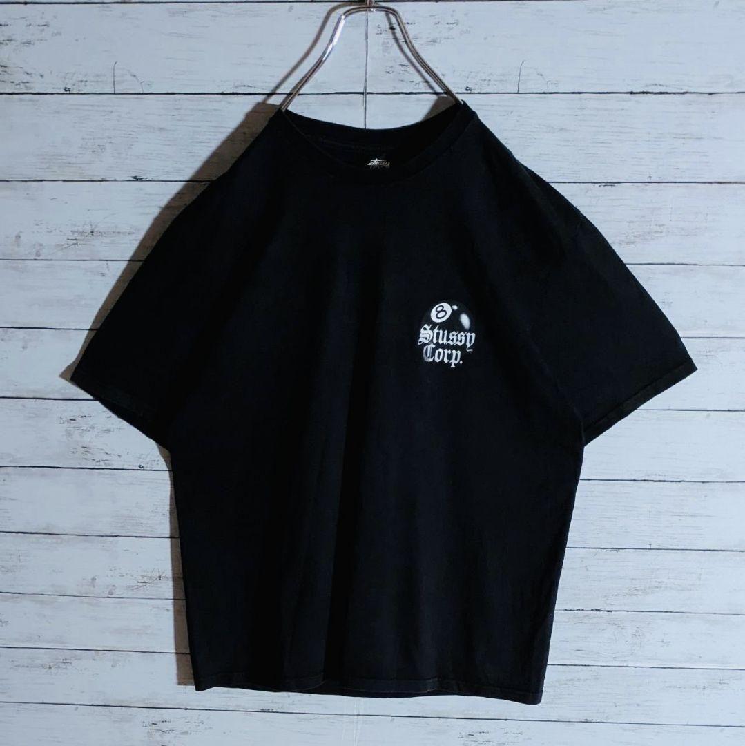 【オーバーサイズXL相当】ステューシー⭐ビッグバックロゴTシャツ8ボール即完売