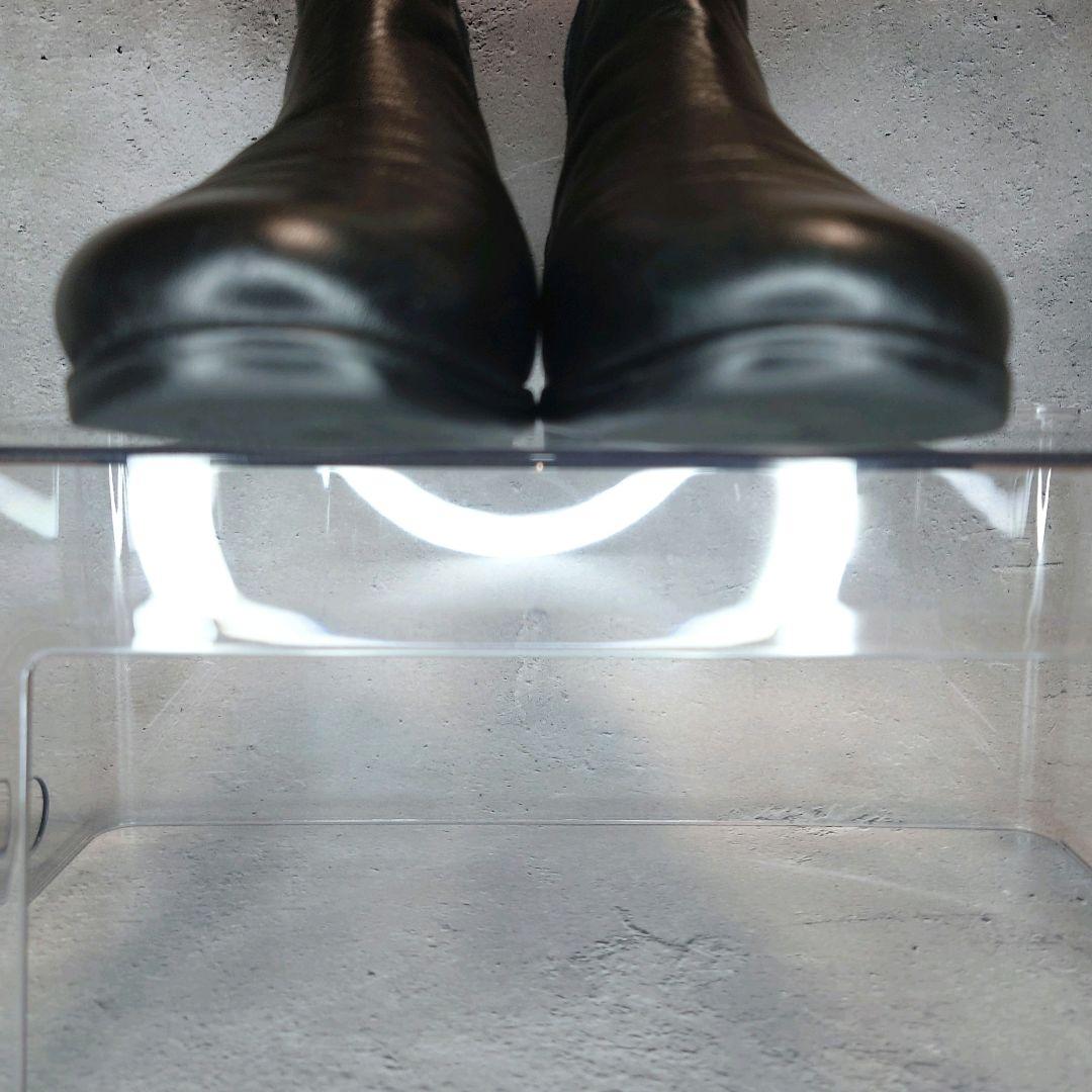 plus by chausser ショセ サイドゴアブーツ 24.5 ブラック