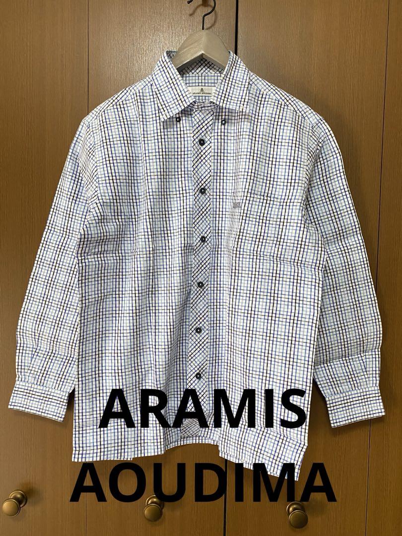 【美品】ARAMIS AOUDIMA チェック柄長袖シャツ