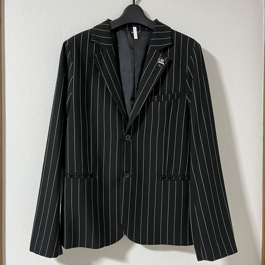 ラッドカスタム　ストライプジャケットシャツセット　160  卒式