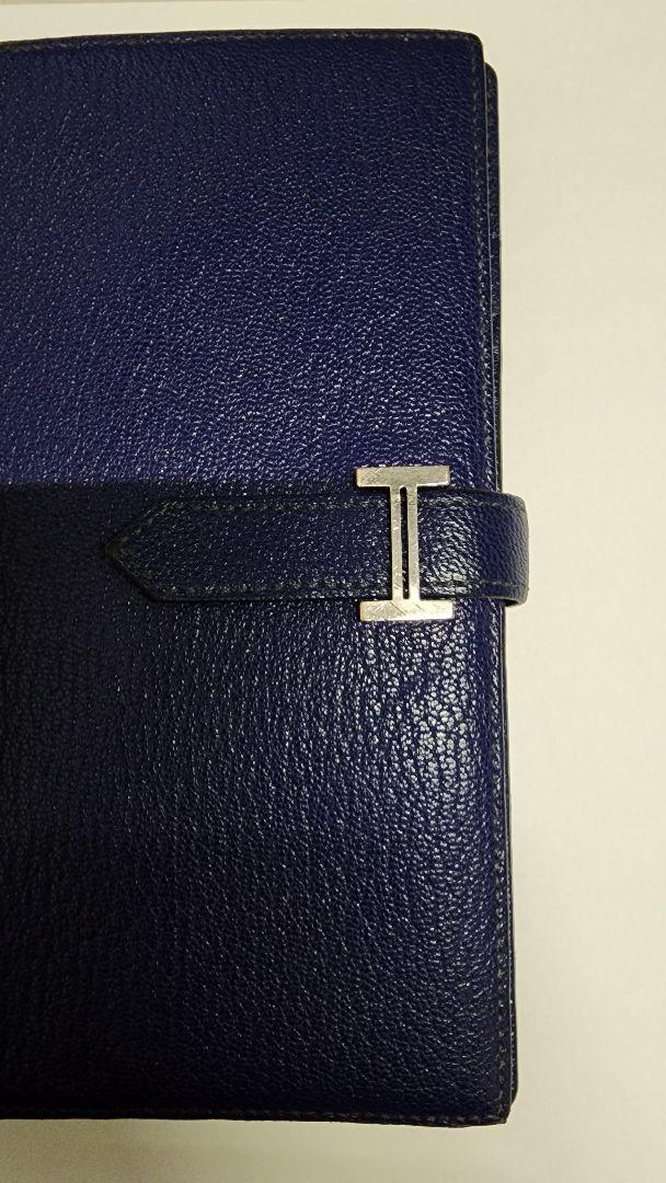 HERMES　ベアンスフレ　ネイビー　ブルー　中古品　箱無し
