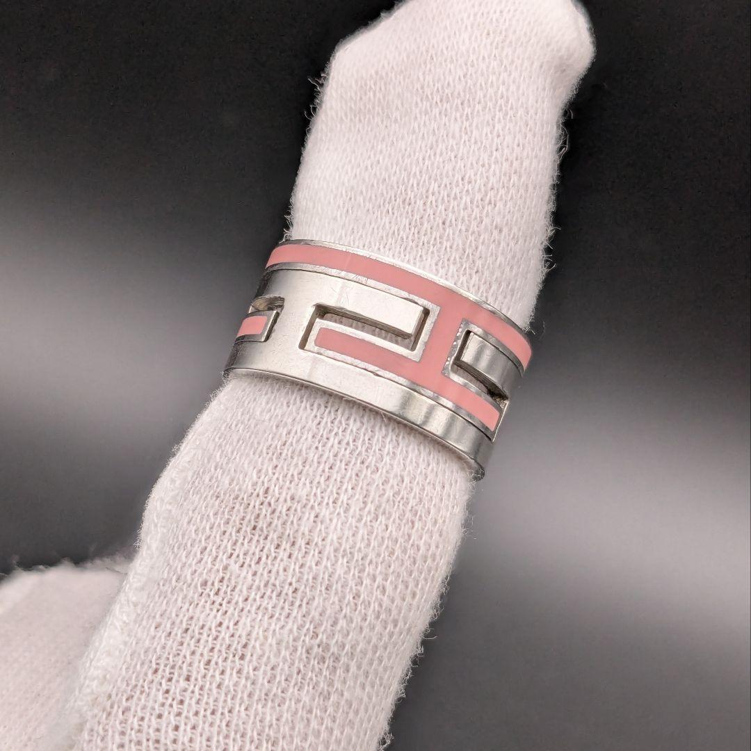 エルメス HERMES ムーブアッシュ ピンク 52 リング シルバー925