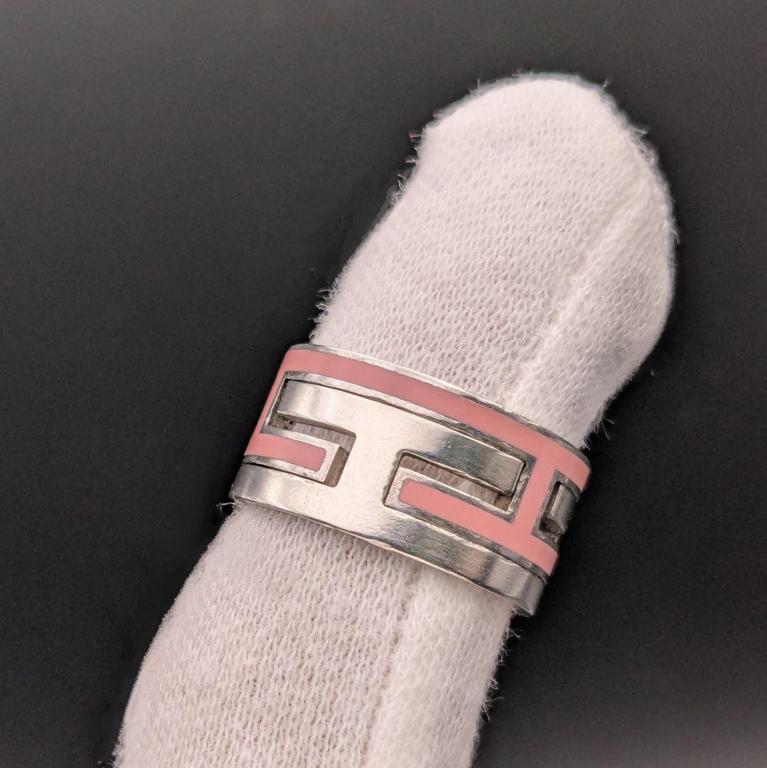 エルメス HERMES ムーブアッシュ ピンク 52 リング シルバー925