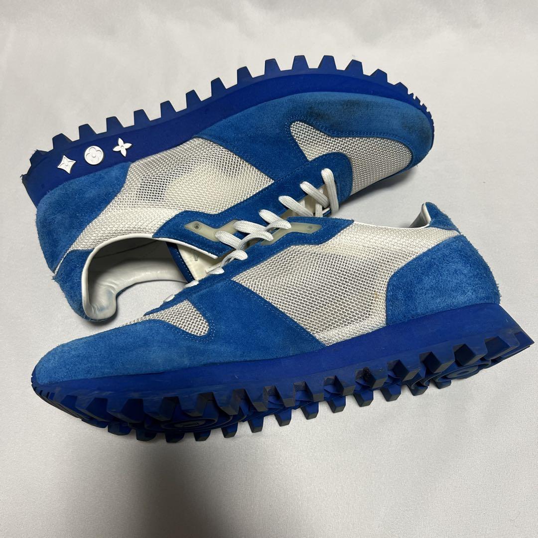 LOUIS VUITTON LV ランナーライン スエード　ブルー　スニーカー