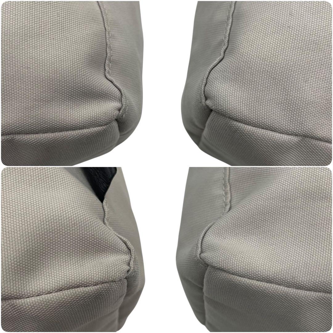 美品　A4収納　アニエスベー　ショルダーバッグ　ナイロン　グレー　ブラック balifitnesscenter.com