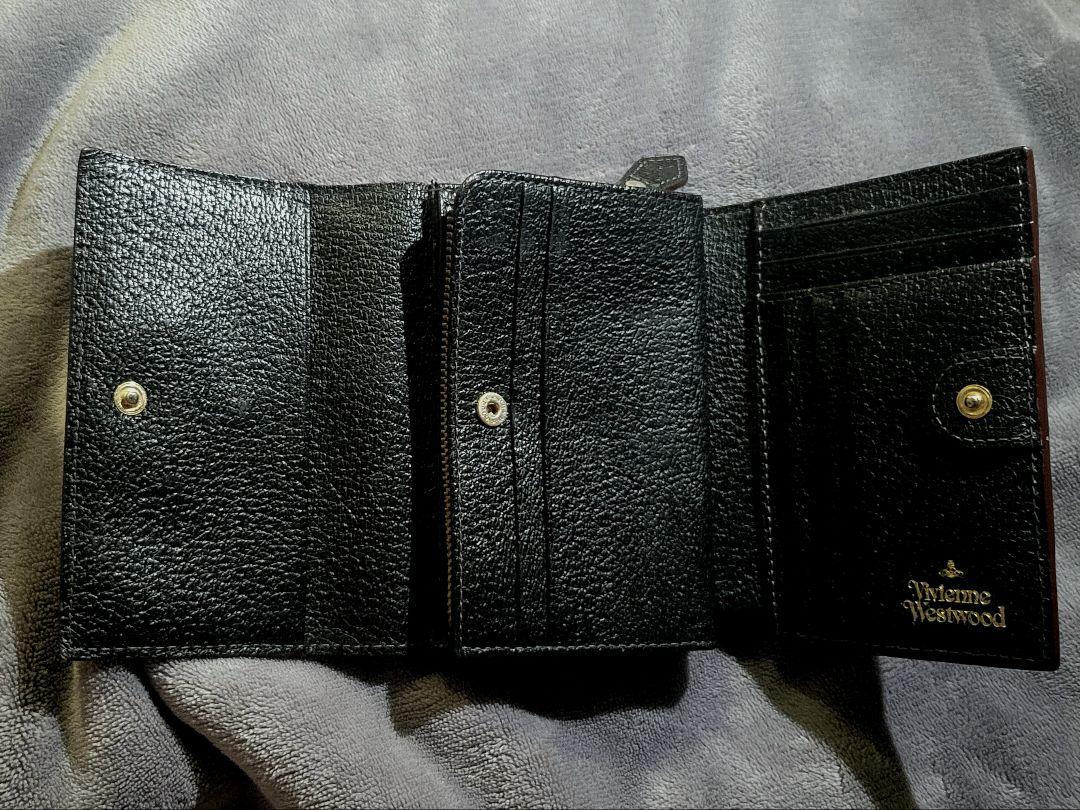 VivianWestward 三つ折り財布 黒 レザー