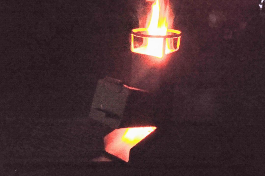 ロケットストーブ ミニ架台 灰かき棒 ３点セット 薪ストーブ 焚き火台 コンロ