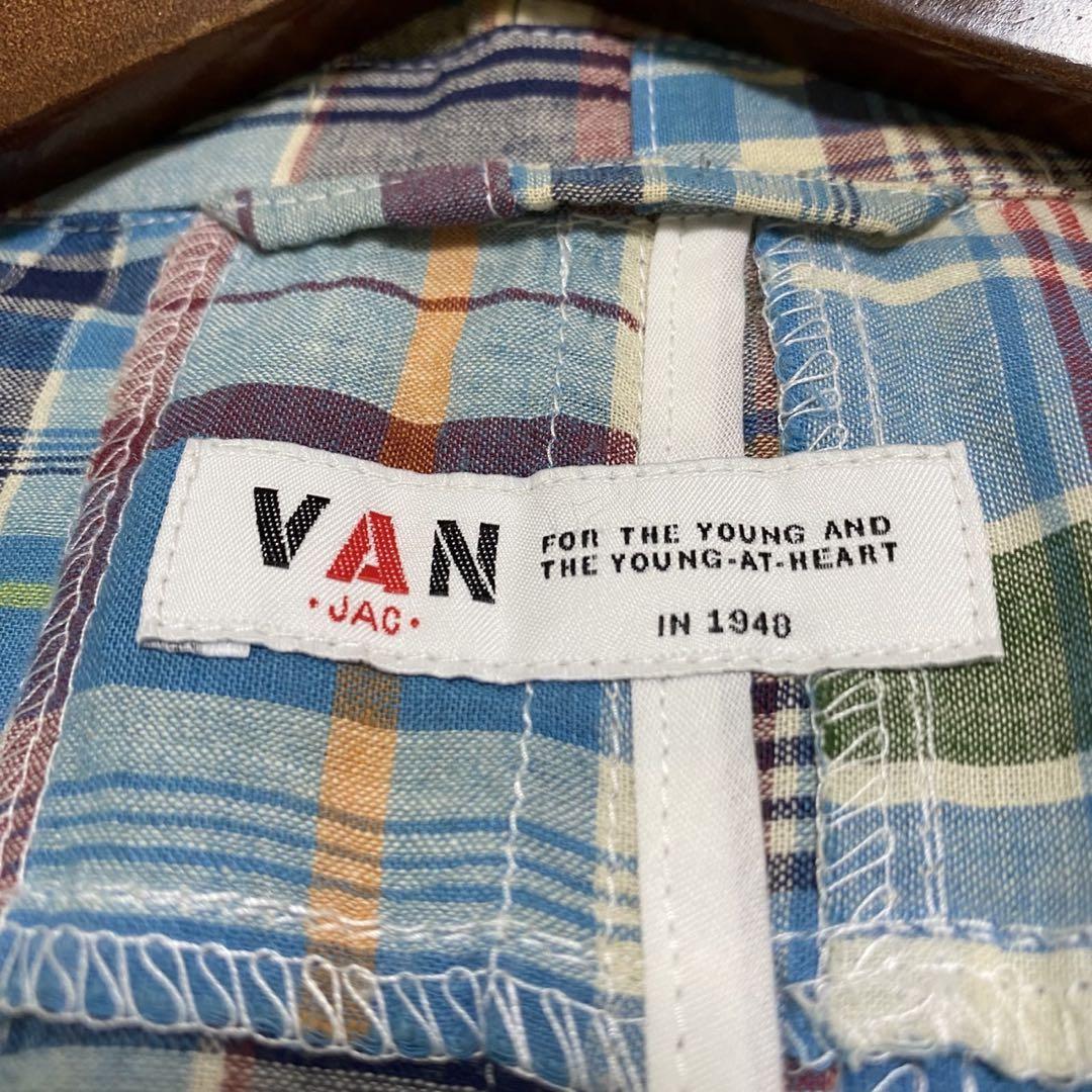 美品✨】VAN JACKET パッチワーク テーラードジャケット L