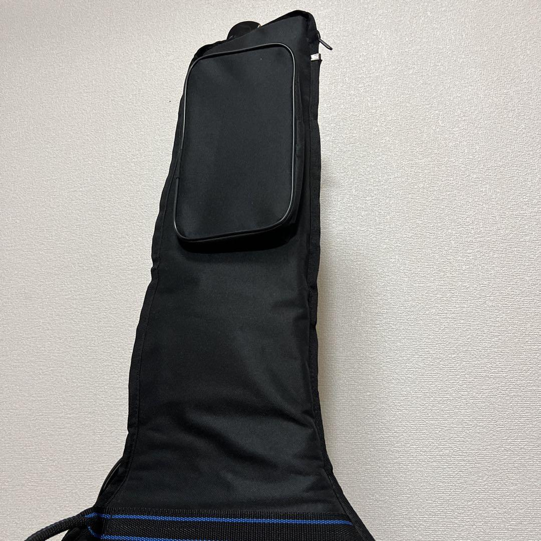 【美品】Swing 5弦エレキベース ブラック 木目 ブロックインレイ