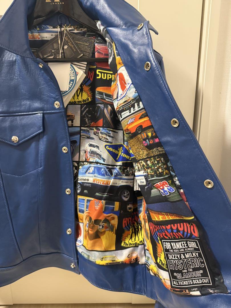 Lewis Leathers x ヒステリックグラマー ルイスレザー　ブルー