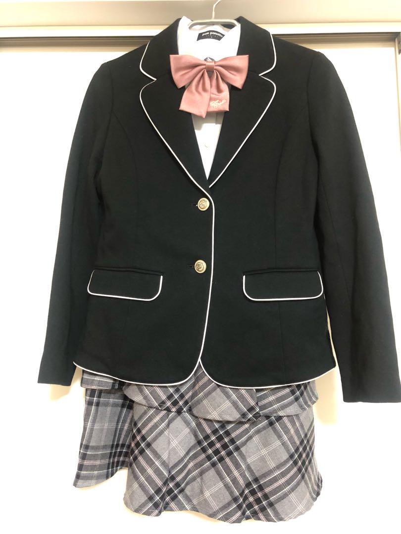 美品 女の子 ブレーザースカートブラウス4点セット スーツ 卒業式 160 美品 女の子 ブレーザースカートブラウス4点セット スーツ 卒業